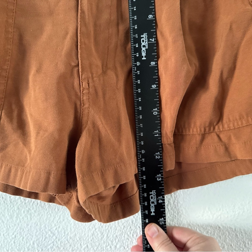 Boho Safari Forever 21 High Waisted Belted Shorts Cargo Utility Large Gorpcore - Picture 13 of 16